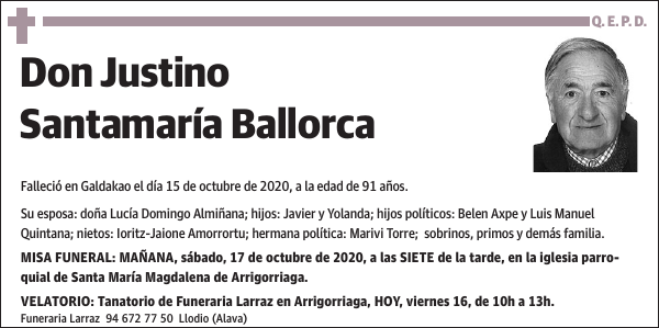Justino Santamaría Ballorca