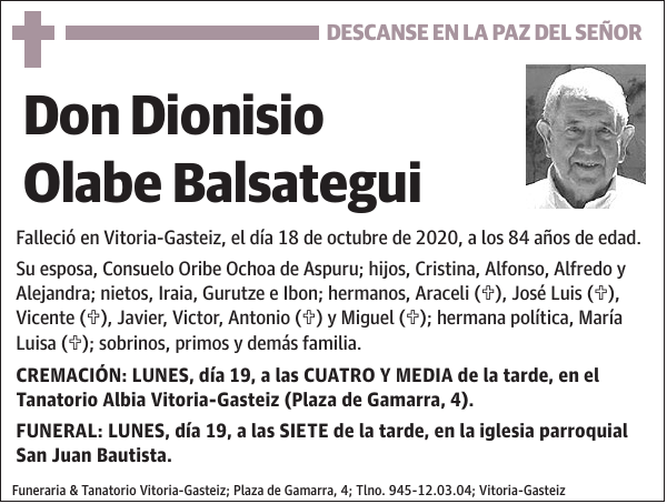 Dionisio Olabe Balsategui