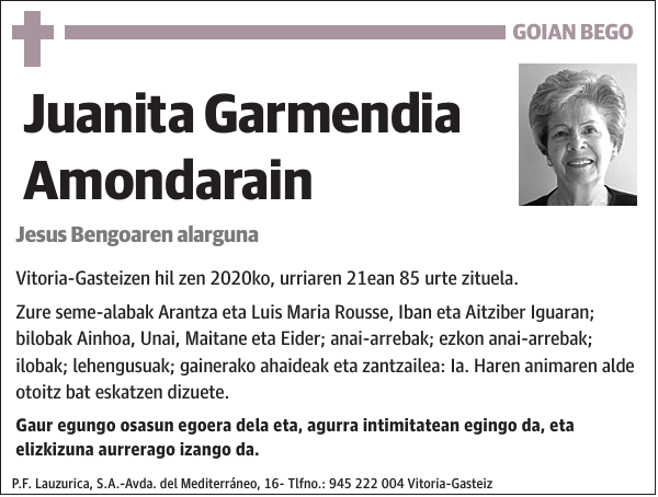 Juanita Garmendia Amondarain