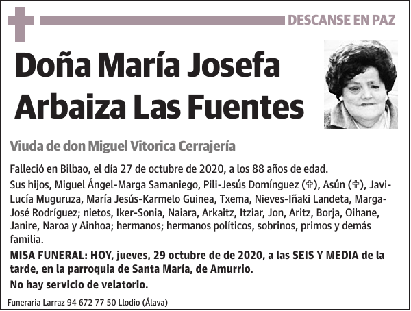 María Josefa Arbaiza Las Fuentes