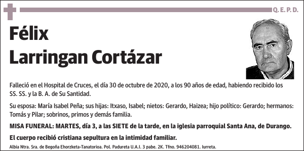 Félix Larringan Cortázar