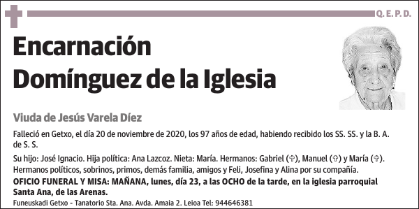 Encarnación Domínguez de la Iglesia