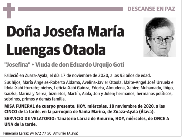Josefa María Luengas Otaola