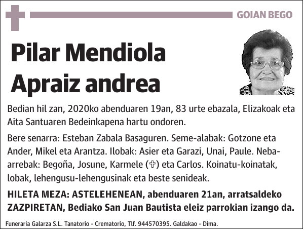 Pilar Mendiola Apraiz