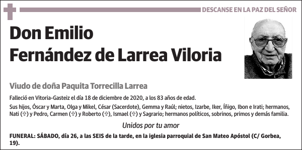 Emilio Fernández de Larrea Viloria