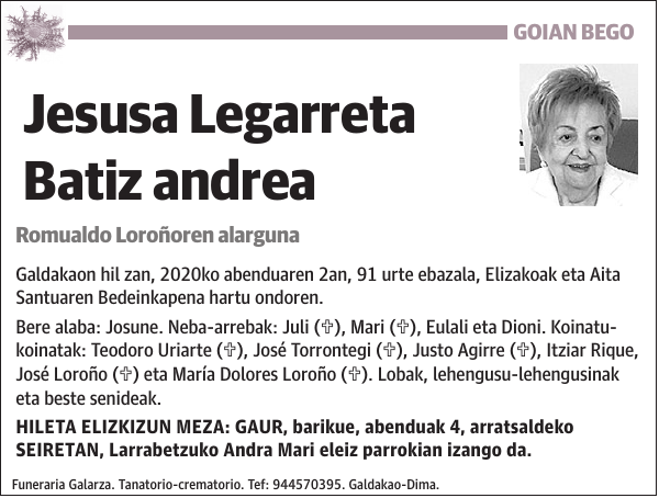 Jesusa Legarreta Batiz
