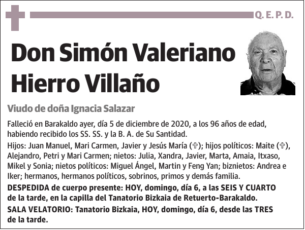 Simón Valeriano Hierro Villaño