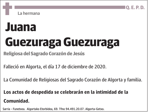 Juana Guezuraga Guezuraga