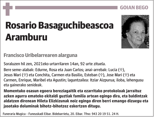Rosario Basaguchibeascoa Aramburu