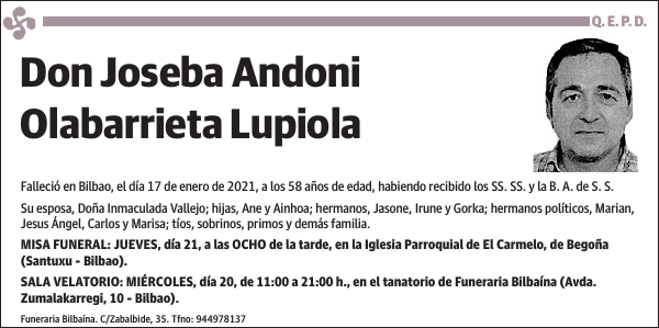 Joseba Andoni Olabarrieta Lupiola