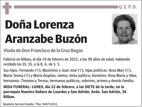 Lorenza Aranzabe Buzón