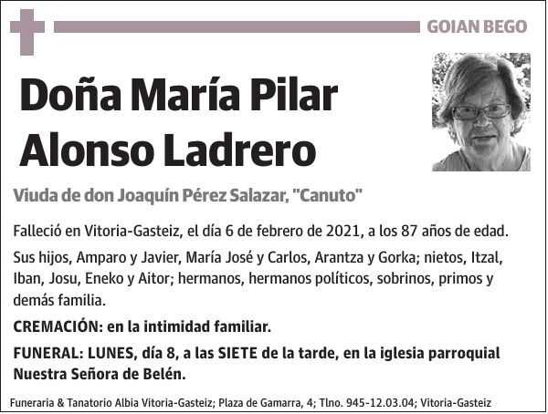 María Pilar Alonso Ladrero
