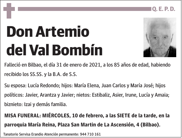 Artemio del Val Bombín