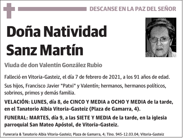 Natividad Sanz Martín