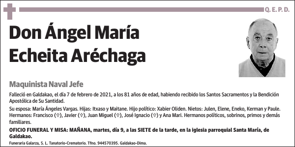 Ángel María Echeita Aréchaga