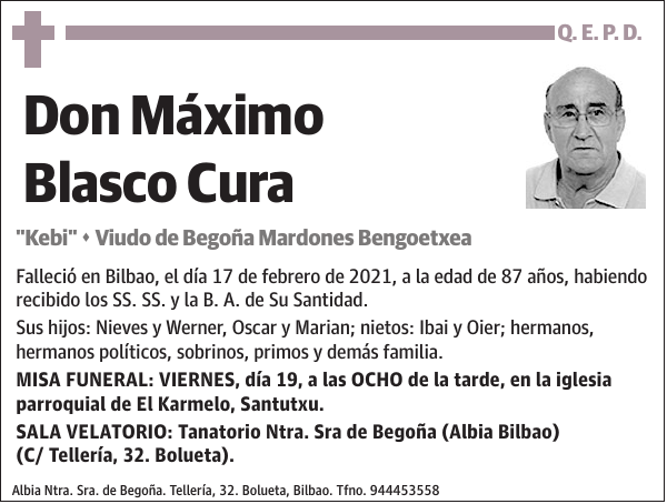 Máximo Blasco Cura