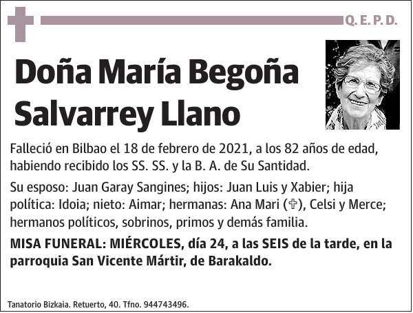 María Begoña Salvarrey Llano