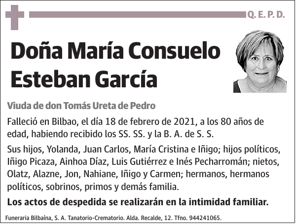 María Consuelo Esteban García