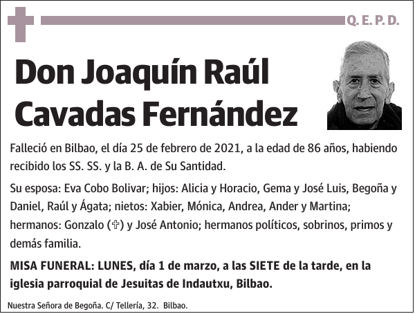 Joaquín Raúl Cavadas Fernández