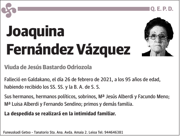 Joaquina Fernández Vázquez