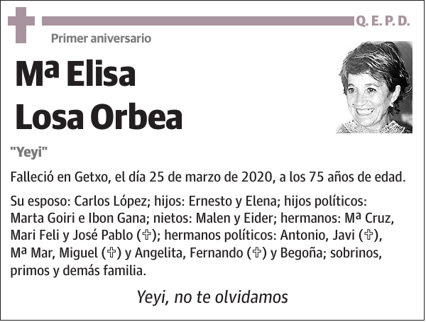 Mª Elisa Losa Orbea