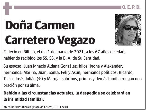 Carmen Carretero Vegazo