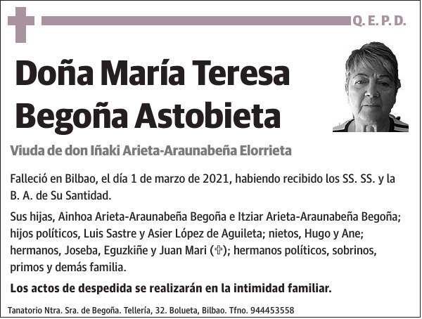 María Teresa Begoña Astobieta
