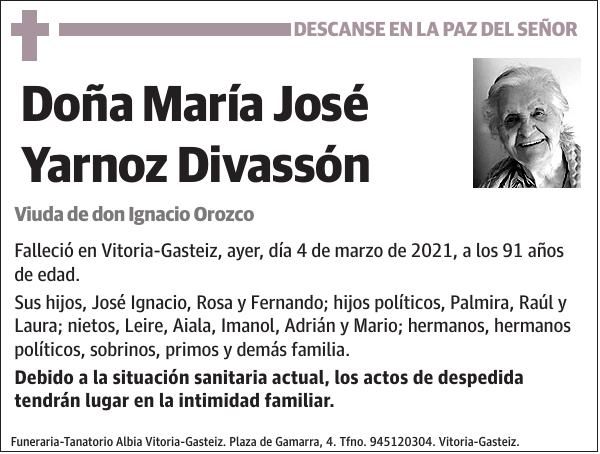 María José Yarnoz Divassón