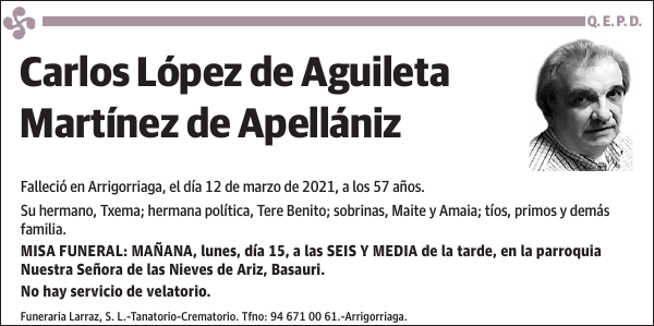 Carlos López de Aguileta Martínez de Apellániz
