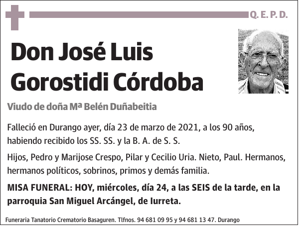 José Luis Gorostidi Córdoba