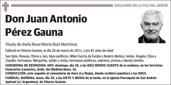 Juan Antonio Pérez Gauna