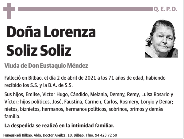 Lorenza Soliz Soliz
