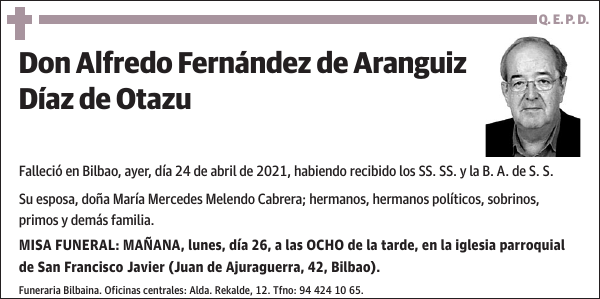 Alfredo Fernández de Aranguiz Díaz de Otazu