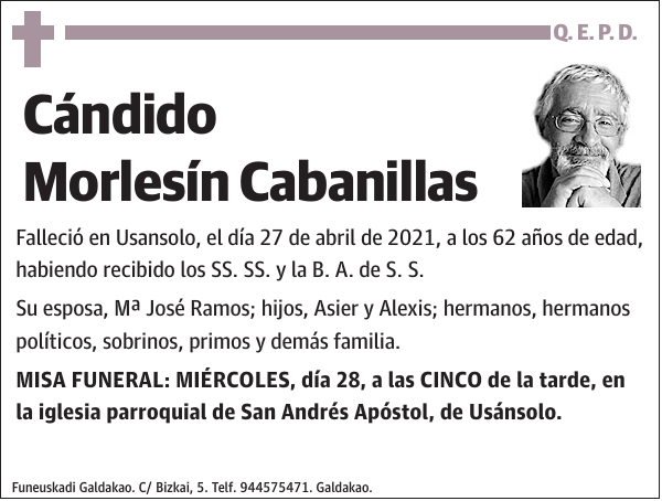Cándido Morlesín Cabanillas