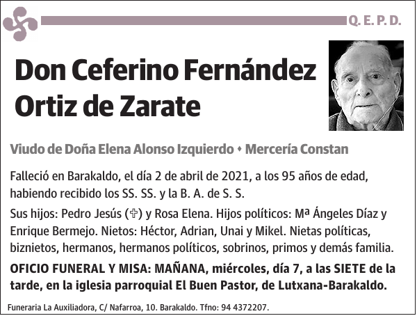 Ceferino Fernández Ortiz de Zarate