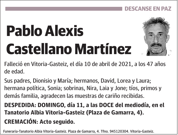 Pablo Alexis Castellano Martínez