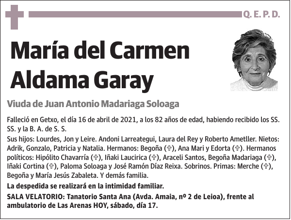 María del Carmen Aldama Garay