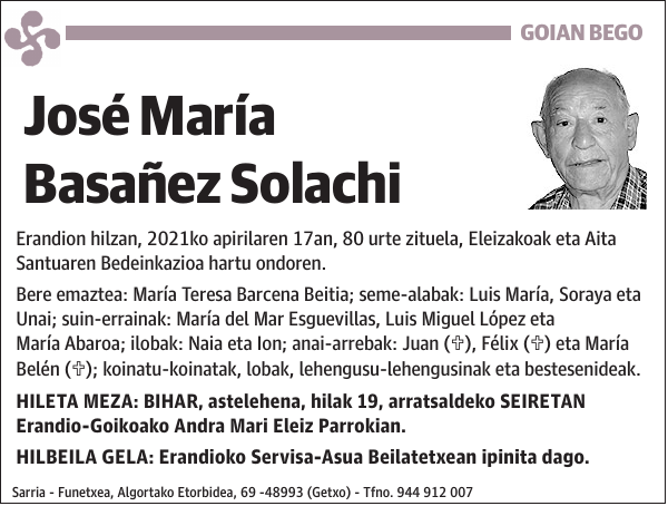 José María Basañez Solachi