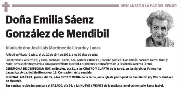 Emilia Sáenz González de Mendibil