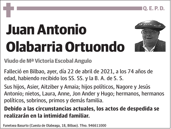 Juan Antonio Olabarria Ortuondo