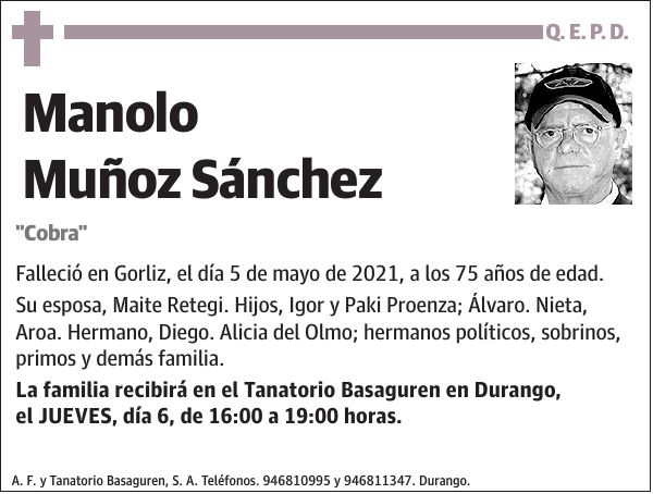 Manolo Muñoz Sánchez
