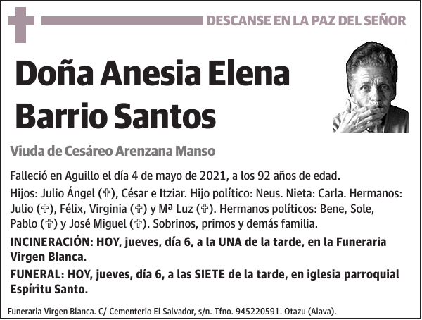 Anesia Elena Barrio Santos