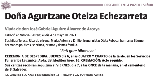 Agurtzane Oteiza Echezarreta