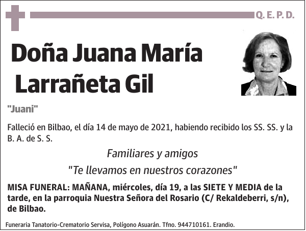 Juana María Larrañeta Gil