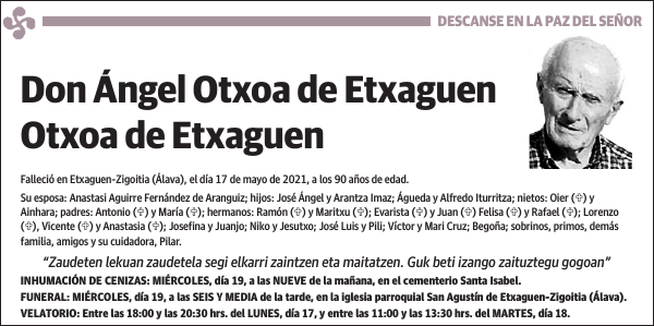 Ángel Otxoa de Etxaguen Otxoa de Etxaguen