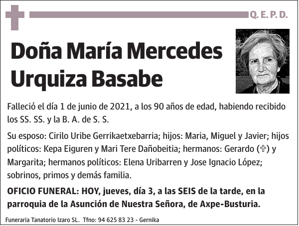 María Mercedes Urquiza Basabe