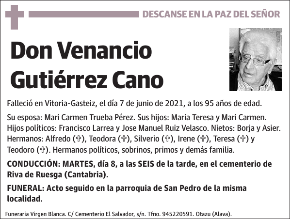 Venancio Gutiérrez Cano