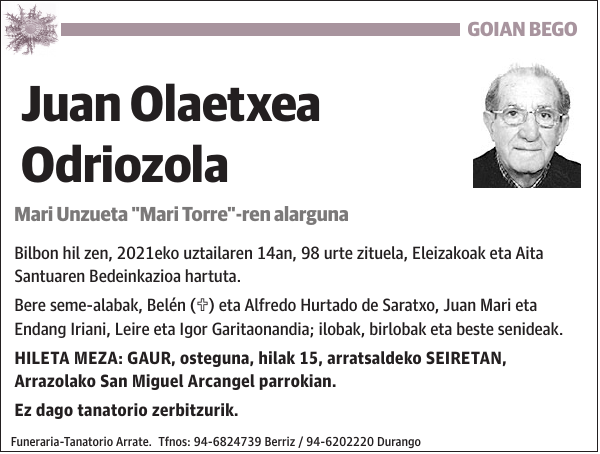 Juan Olaetxea Odriozola