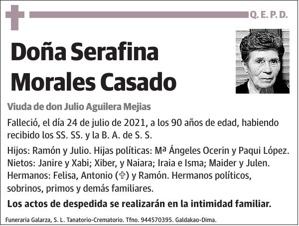 Serafina Morales Casado
