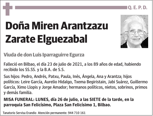 Miren Arantzazu Zarate Elguezabal